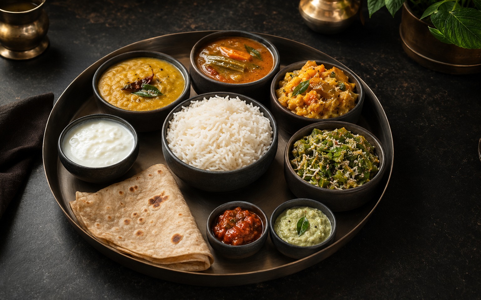 Fresh hygienic South Indian meal served daily at Prime Hub